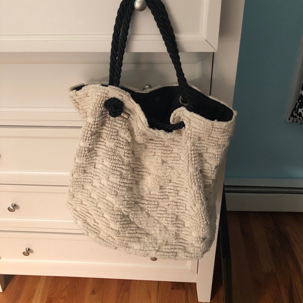 Cream colored bag
